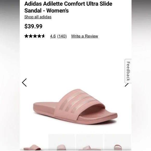 Adidas Adilette Comfort Ultra Slide Sandal NWT - Picture 2 of 12